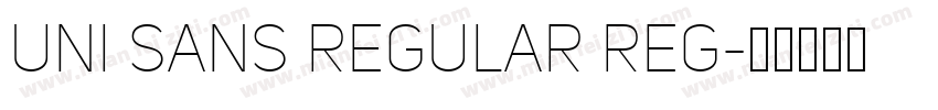 Uni Sans Regular Reg字体转换